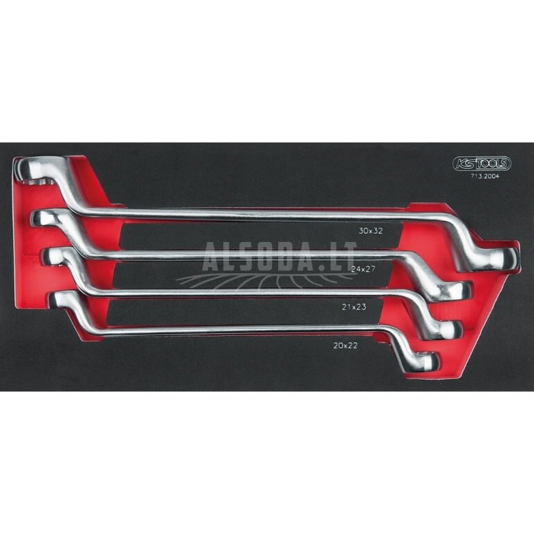 Žiedinių raktų komplektas 4-vnt 1/3 modulis ULTIMATE+, KS Tools Žiedinių raktų komplektas 4-vnt 1/3 modulis ULTIMATE+, KS Tools