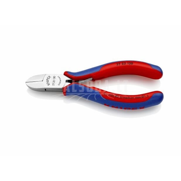Žnyplės šoninio kirpimo, apvalios, dvispalvės, Knipex Žnyplės šoninio kirpimo, apvalios, dvispalvės, Knipex