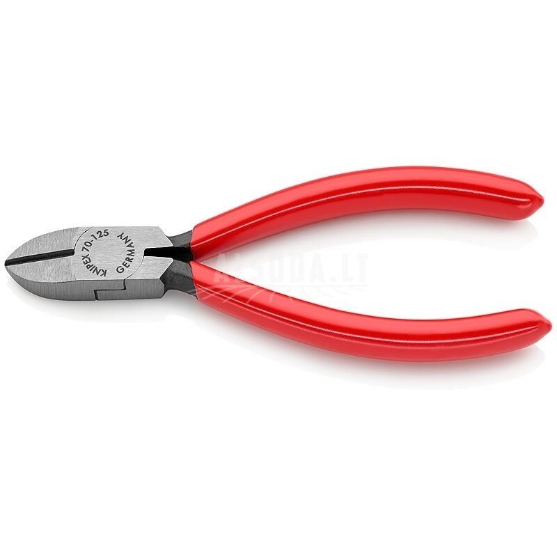 Žnyplės šoninio kirpimo, 125 mm, Knipex Žnyplės šoninio kirpimo, 125 mm, Knipex