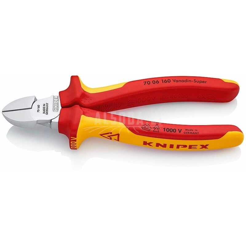 Žnyplės šoninio kirpimo 160mm VDE, Knipex Žnyplės šoninio kirpimo 160mm VDE, Knipex