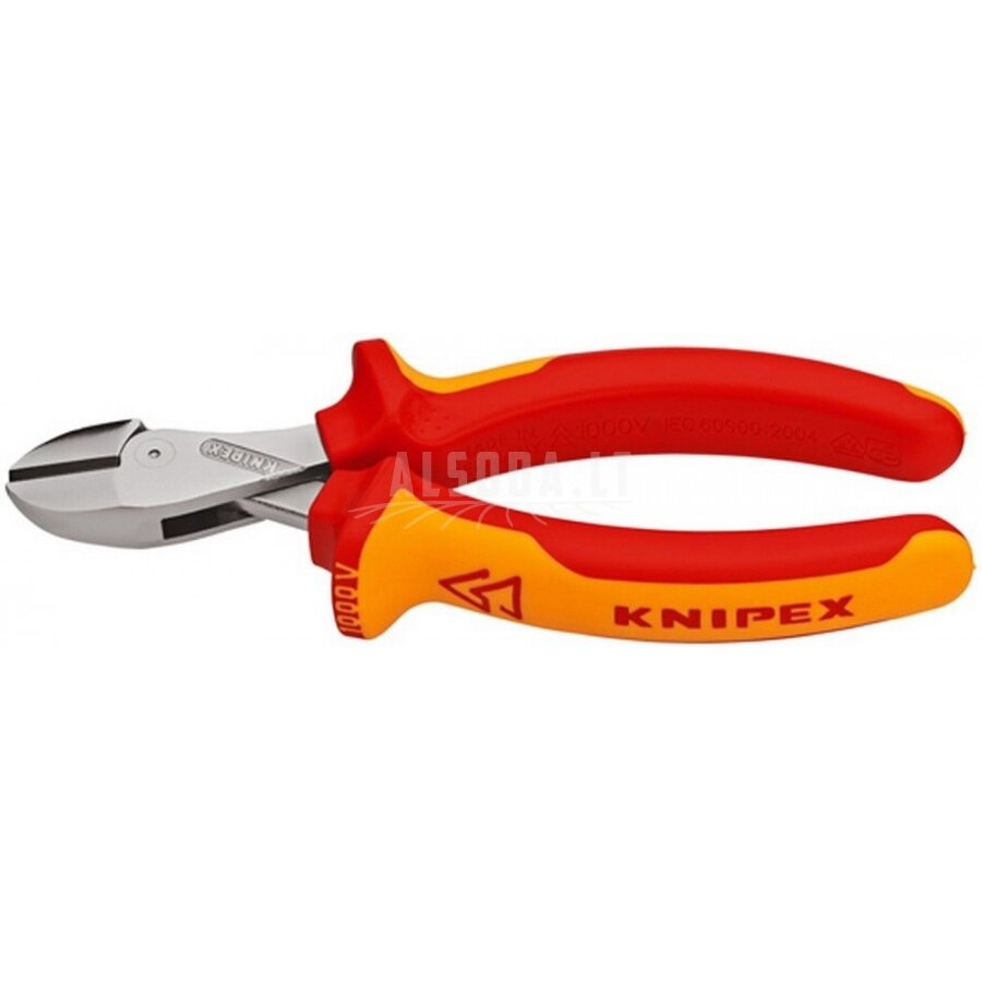 Žnyplės šoninio kirpimo X-Cut 160mm VDE, Knipex